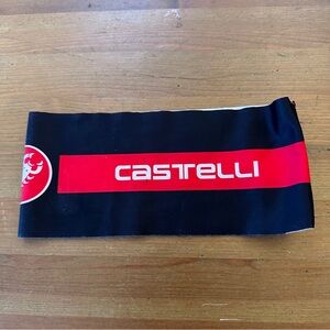 Castelli  Arrivo 2 Thermo Black and Red Cycling Headband